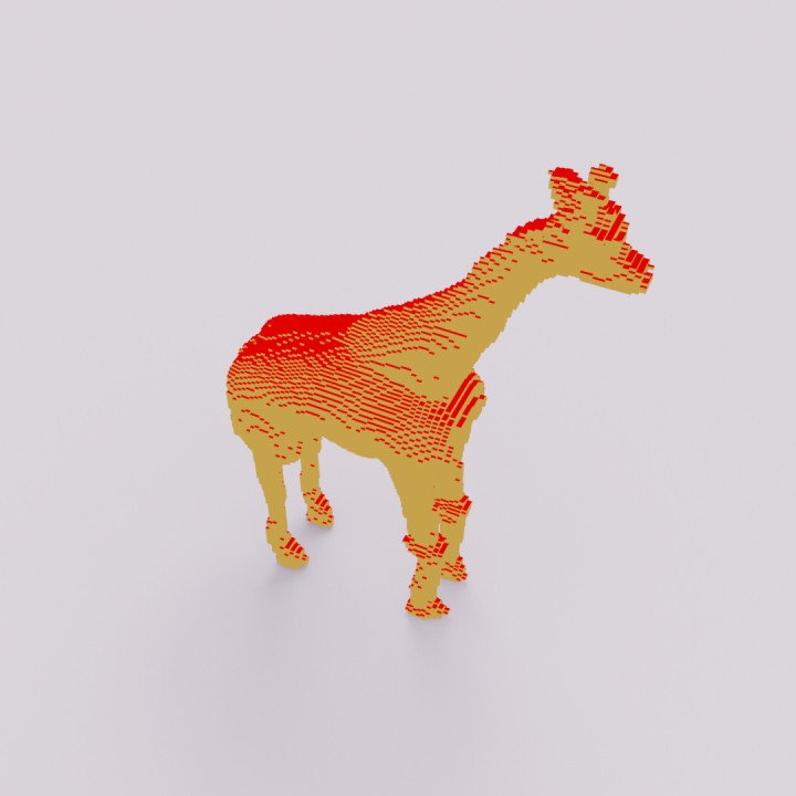 Voxel Giraffe image