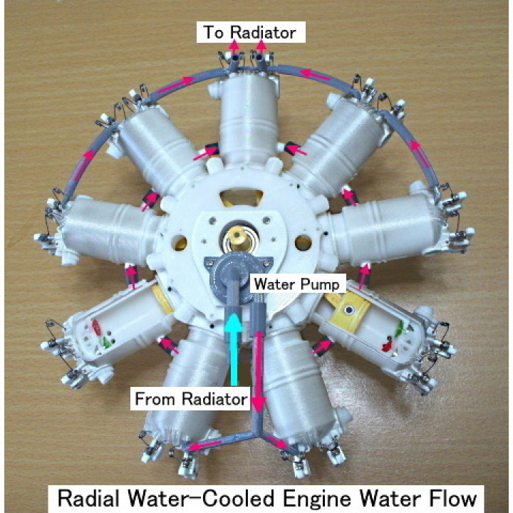 Radial Engine, Water-Cooled, 1910s image