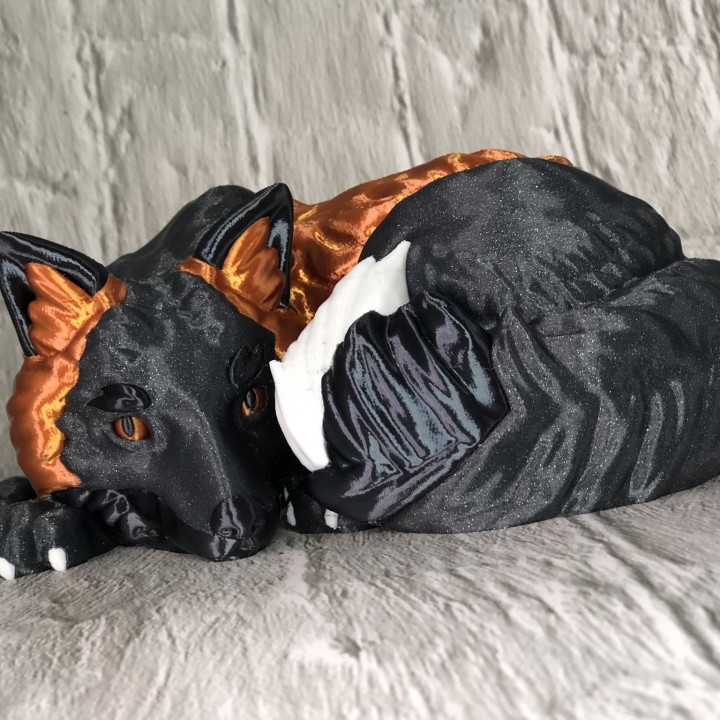 Foxy! Melanistic Fox model (single and multi material versions) image