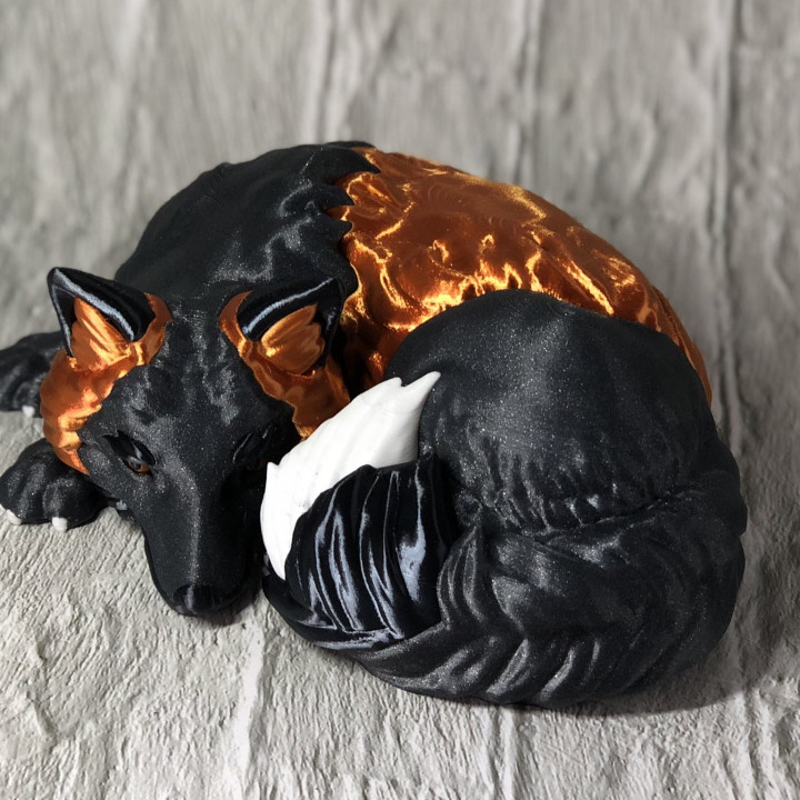 Foxy! Melanistic Fox model (single and multi material versions) image