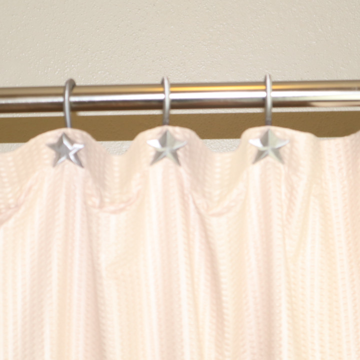 3D Printable Star Shower Curtain Hooks by Steven Raymond