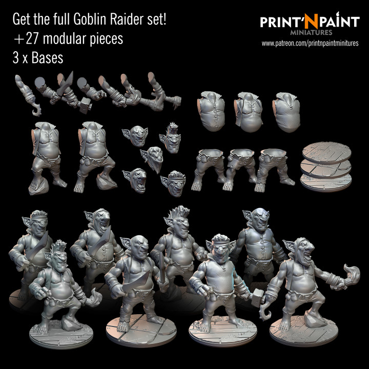 Goblin Raiders Bundle + Free multi-pose Goblin image