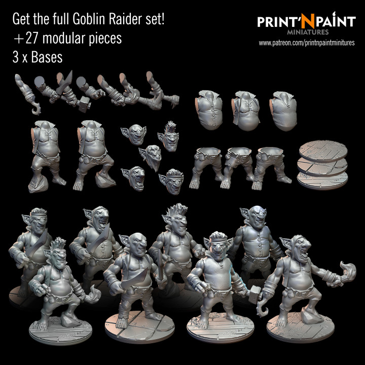 Goblin Raiders Bundle + Free multi-pose Goblin