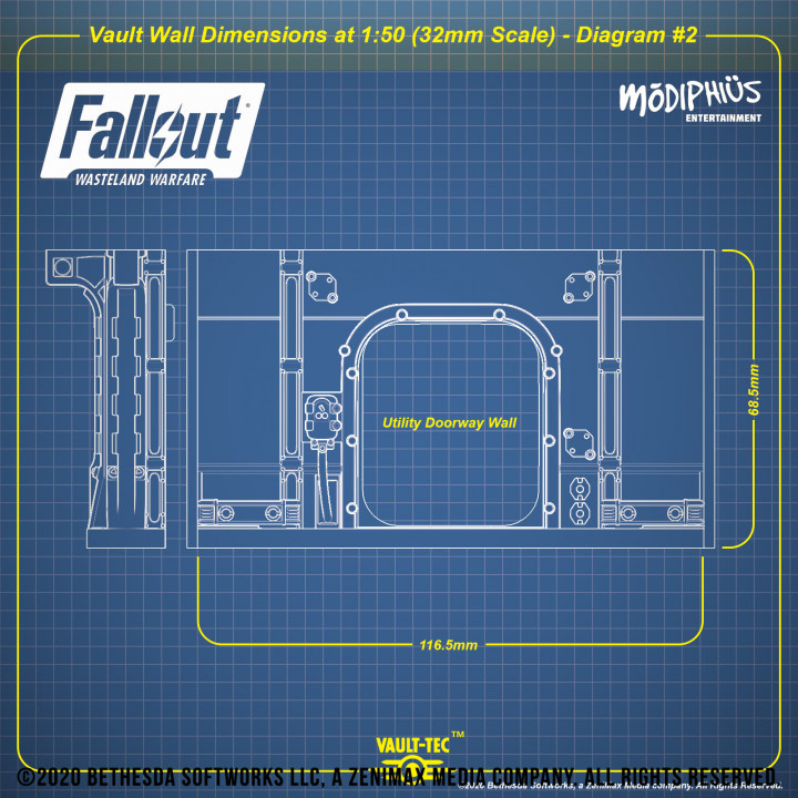 3D Vault Bundle & Vault Girl - Fallout: Wasteland Warfare image