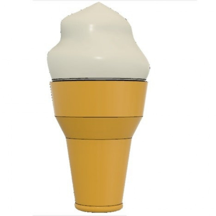 Ice Cream Cone toys 2 parts (ice cream + cone) image