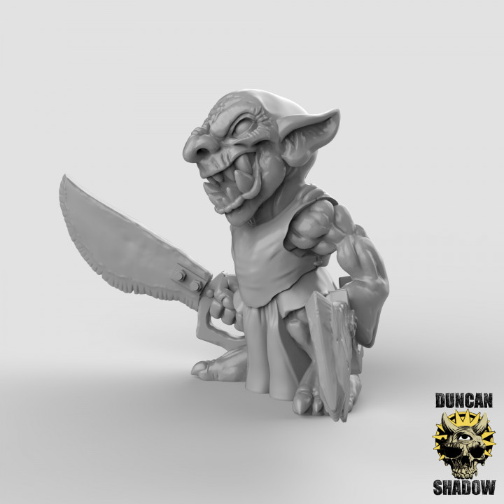 Goblins with hand weapons (pre supported) image