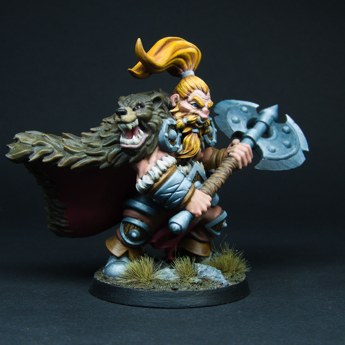 3D Print of Ortwayn - Dwarf Warrior - 32mm - DnD - Da raziel75, image size:1200x1200
