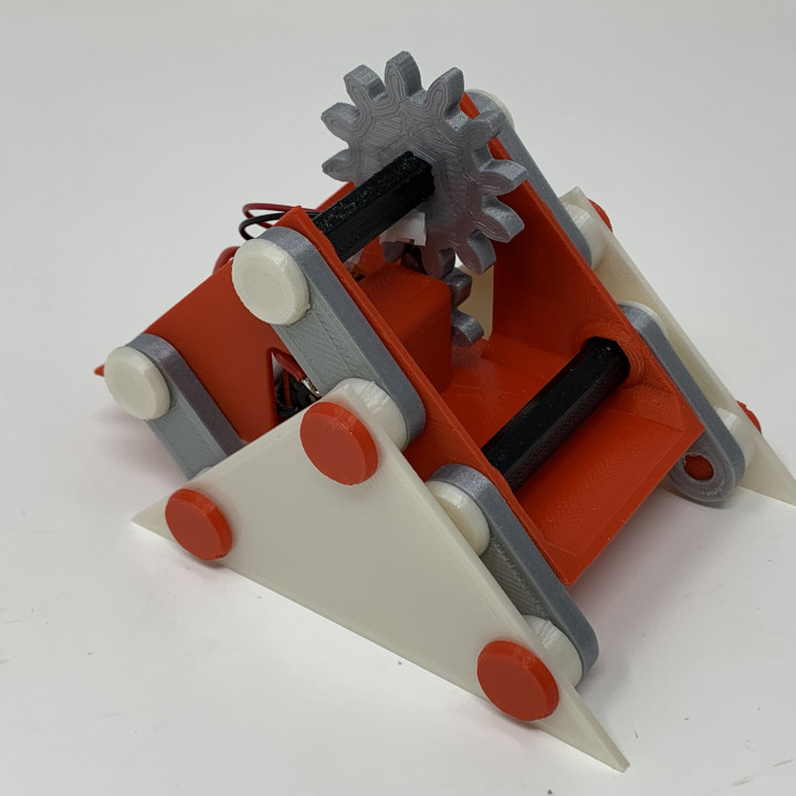 A 3D Printed Simple "Walking" Mechanism. image