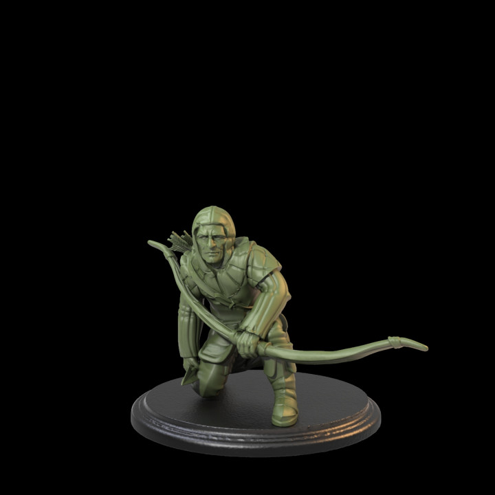 Crouched Archer Pre-Supported image