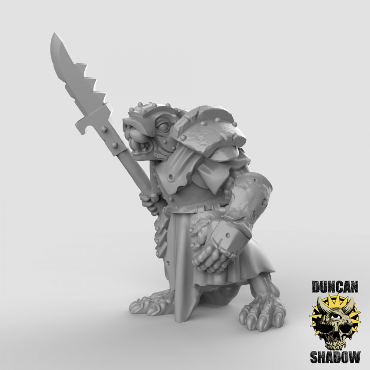 Armoured Ratfolk (Pre Supported) image