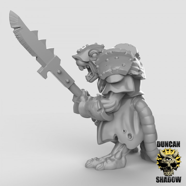 Armoured Ratfolk (Pre Supported) image