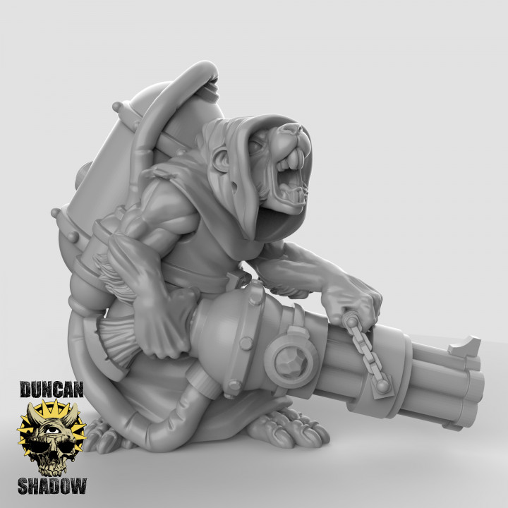 Ratfolk Chaingun (comes with pre supports) image