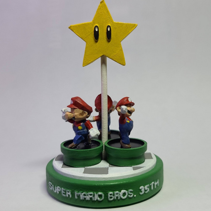 3D Printable Super Mario 3D All Stars Amiibo Style Figurine