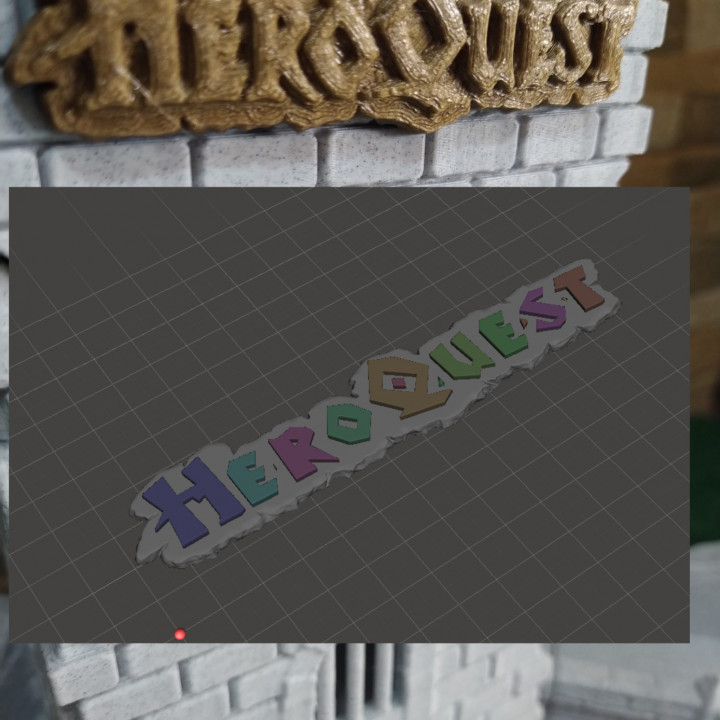 3D Print of HeroQuest Logo by The Dragon's Rest