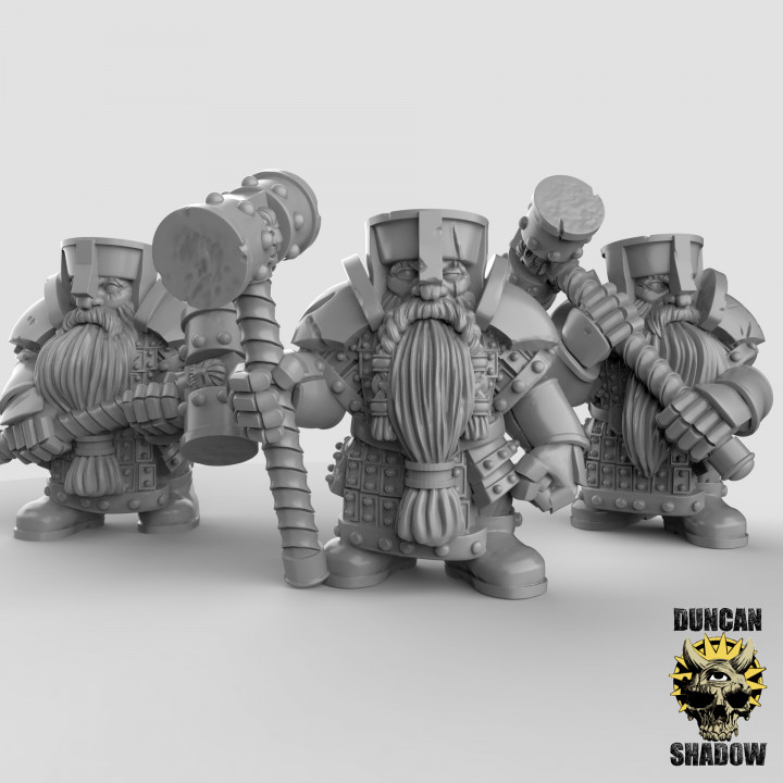 Dwarves with Hammers (pre supported) image