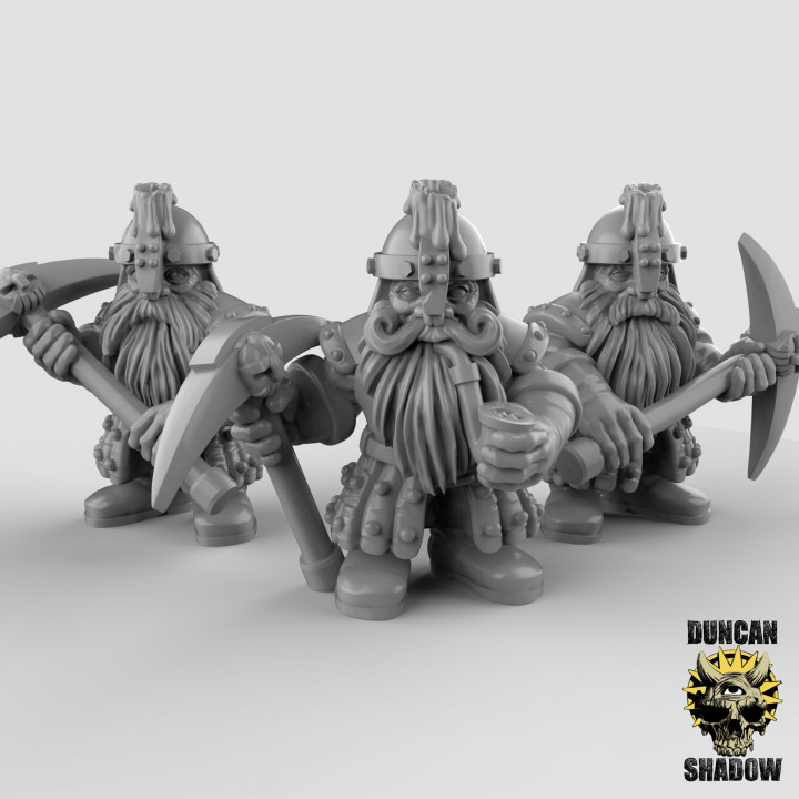 Dwarf miners (pre suppported) image