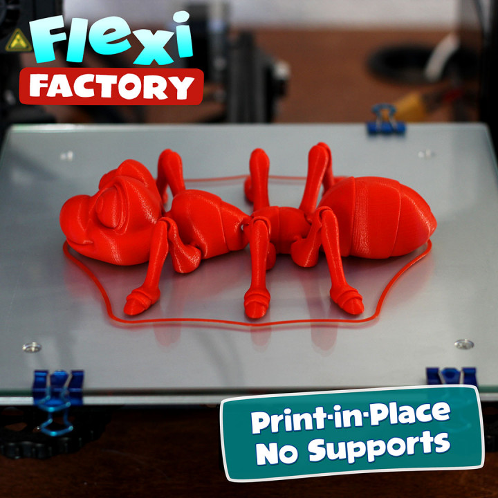 Cute Flexi Print-in-Place Ant image