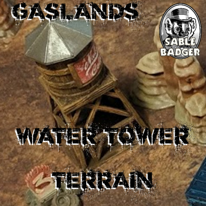 Gaslands Terrain - Wooden Water Tower image