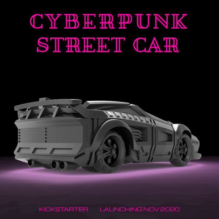 CyberGlow City Cyberpunk Street Car image