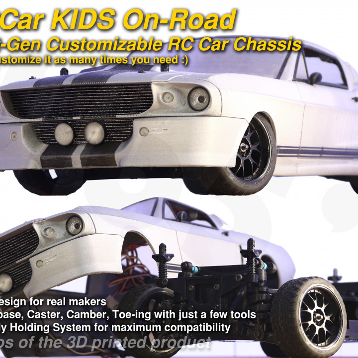 MyRCCar KIDS On-Road, 1/10 Next-Gen Customizable RC Car Chassis image