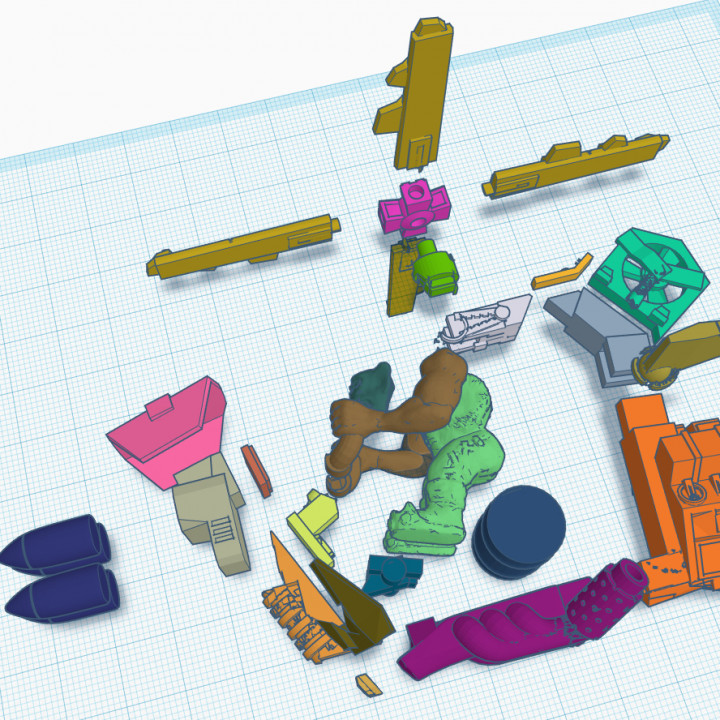 3D Printable Ork kopta deffkopta proxy and pilot, multipart kit by RK