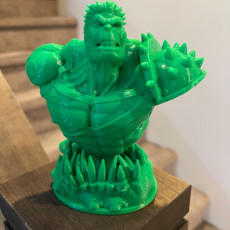 Picture of print of Planet Hulk Bust Support Free Remix