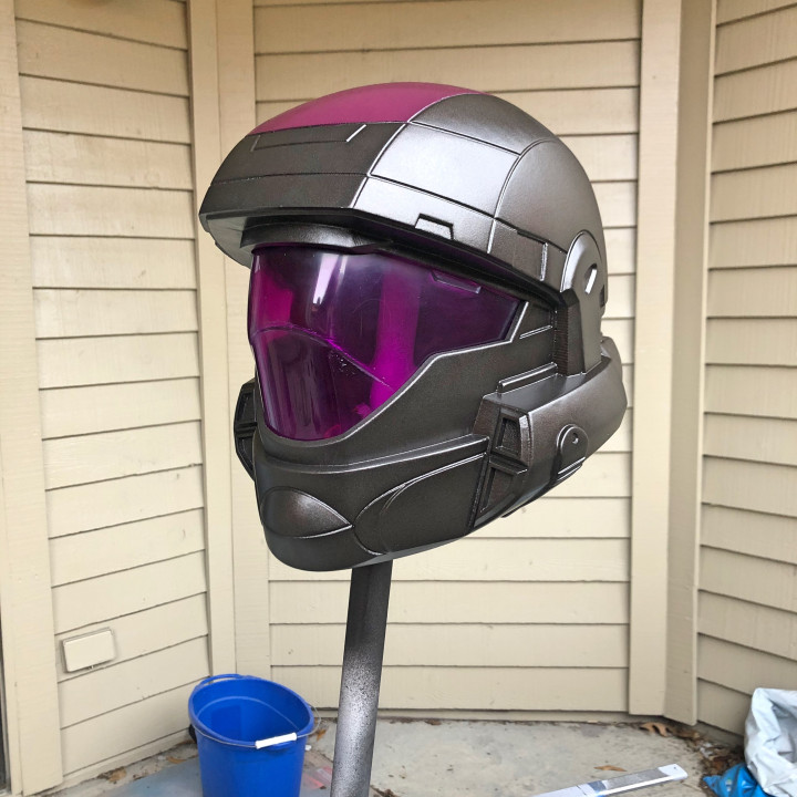 3D Printable ODST Helmet by Aguilar Workshop