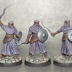 Night’s Cult Followers with Swords and Shields Bundle (3 miniatures) - Miniature – STL file