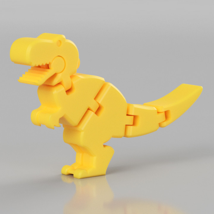 Baby T-rex Flexy Keychain image