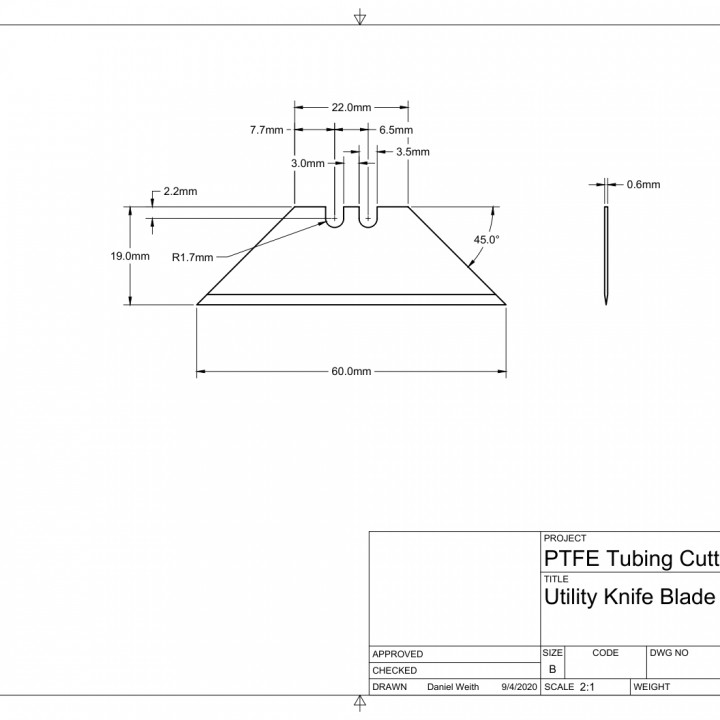 Cantilever PTFE Tubing Cutter image