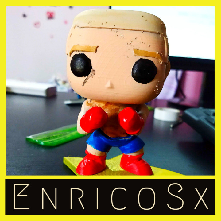 3D Printable Funko Pop Boxer by Enrico Sartori