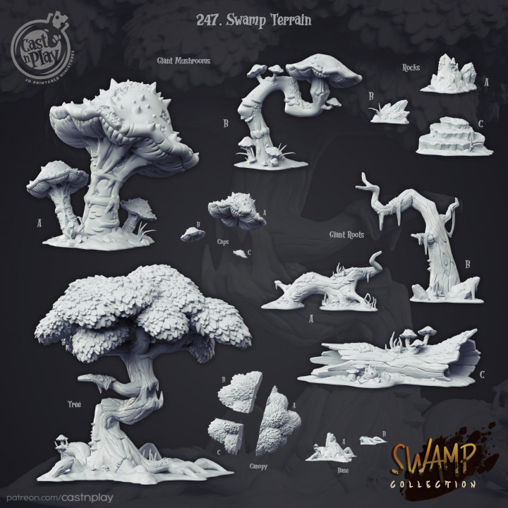 Swamp Terrain (Pre-Supported) image