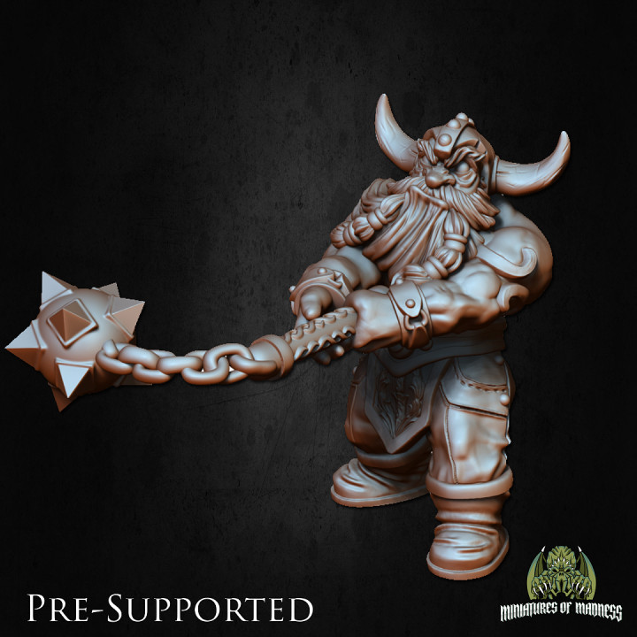 Doli The Smasher [PRE-SUPPORTED] Dwarf Fighter image