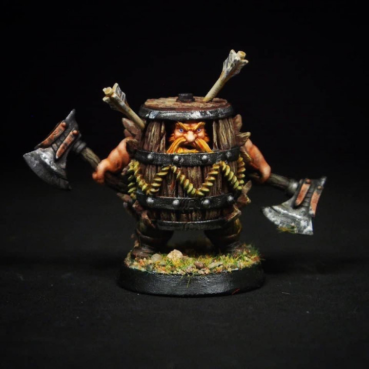 Klaus The Barrel [PRE-SUPPORTED] Dwarf Fighter image