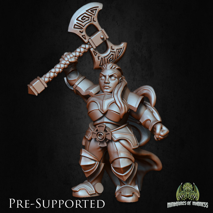Rilonna Ironmind [PRE-SUPPORTED] Female Dwarf Fighter image