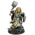Bryna The Indomitable [PRE-SUPPORTED] Female Dwarf Cleric print image