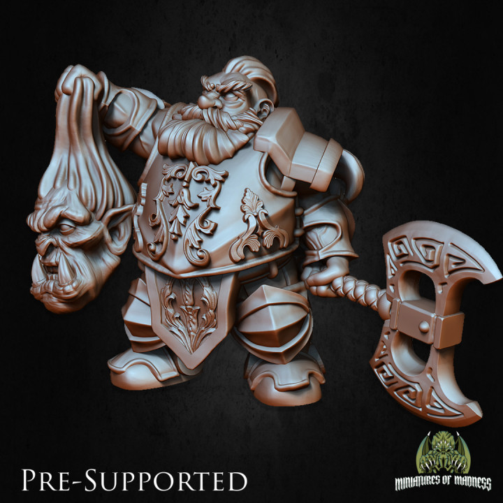 Vognar Cuthroats [PRE-SUPPORTED] Dwarf Fighter image