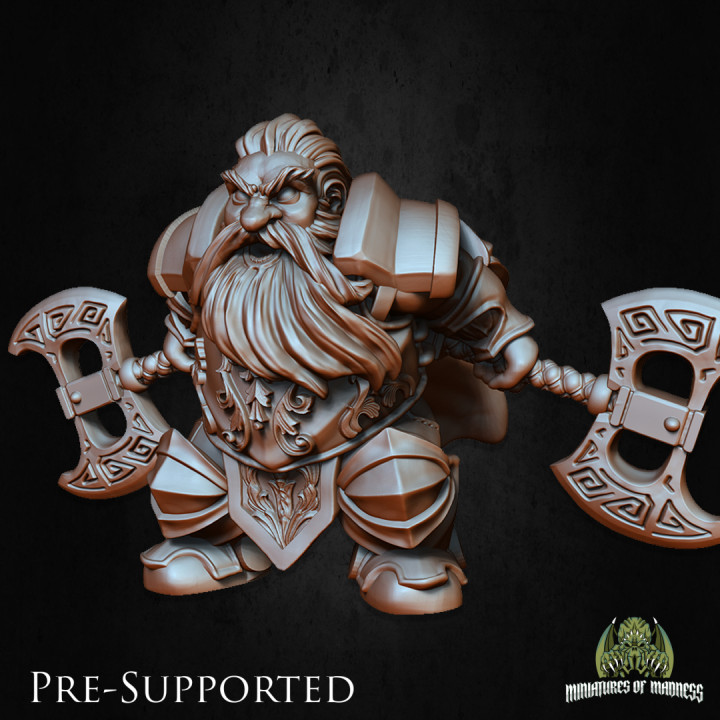 Sinar The Fearless [PRE-SUPPORTED] Dwarf Fighter image