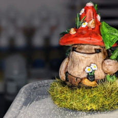 Picture of print of Shroomie Botanist Miniature - pre-supported
