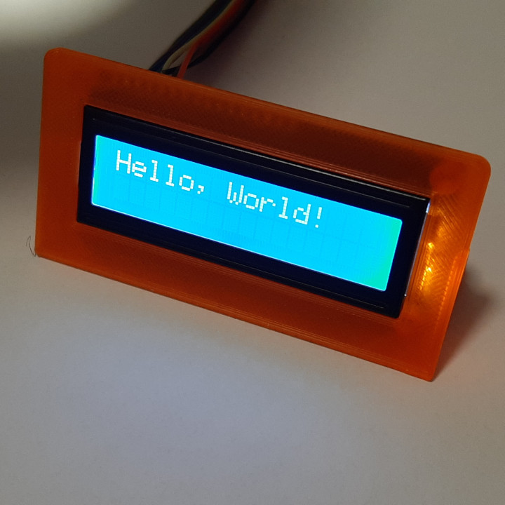 3d Printable Lcd Holder 16x2 By Rijk Meurs 7402