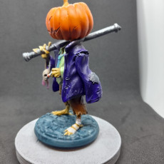 Picture of print of Pumpkin Scarecrow pre-supported