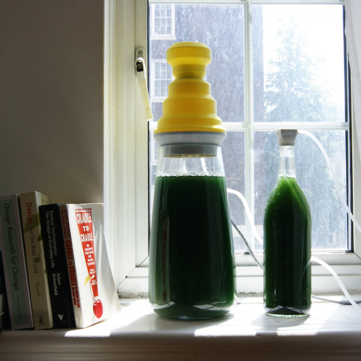 3D Printable Spirulina Cultivation Lid Steps by Spirulina Society