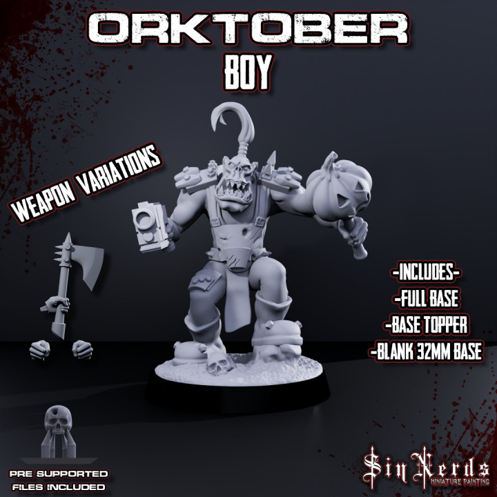 Ork(tober) Boy w/ Jack O Lantern StikKBomb image