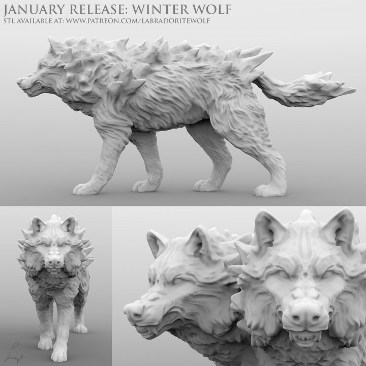 Winter Wolf (snarling) image