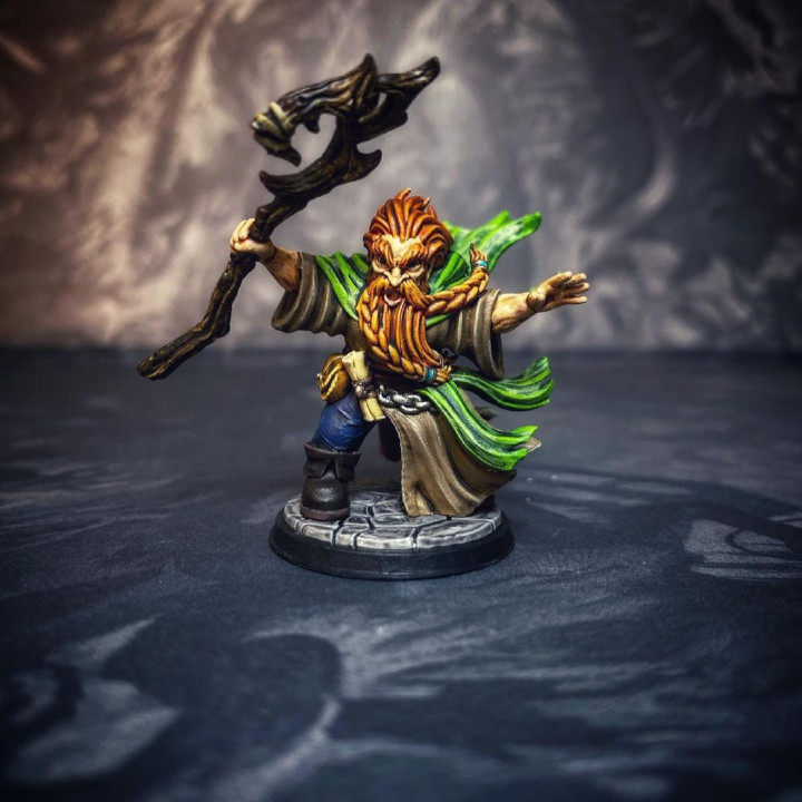 Hesur Strormbearer -[PRE-SUPPORTED] Dwarf Wizard image