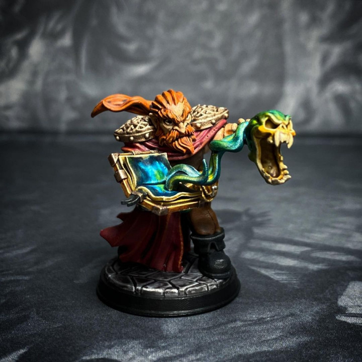 Kenus Soulstealer [PRE-SUPPORTED] Dwarf Wizard image