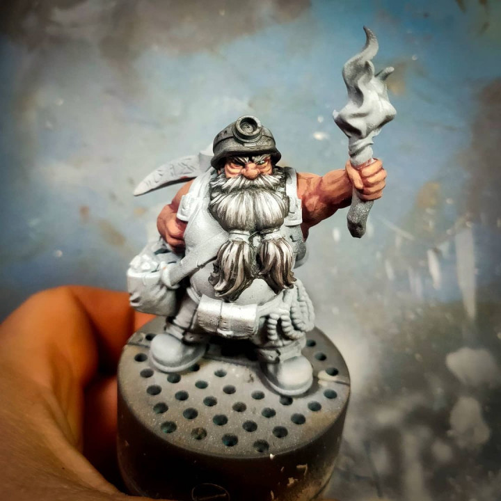 Baldur The Adventurer [PRE-SUPPORTED] Dwarf Miner image