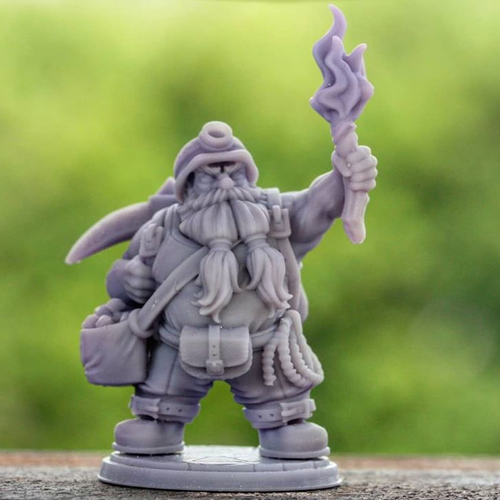 Baldur The Adventurer [PRE-SUPPORTED] Dwarf Miner image