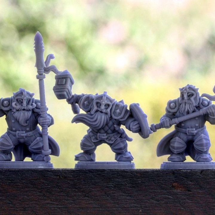 Dwarf Soldier Set 2 [PRE-SUPPORTED]