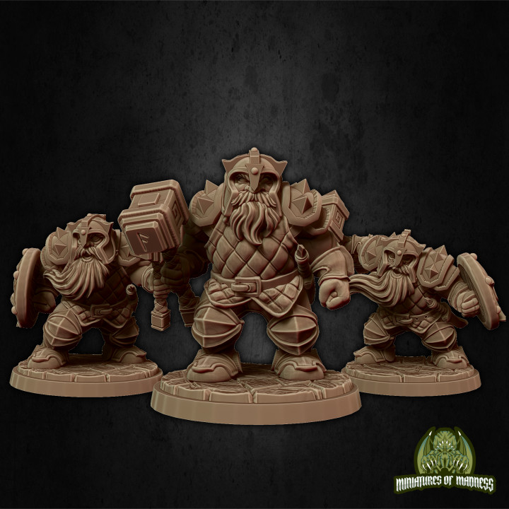 Dwarf Soldier Set 1 - PRESUPPORTED image